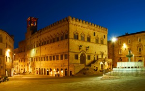 Arquitetura histórica em Perúgia, na Itália.