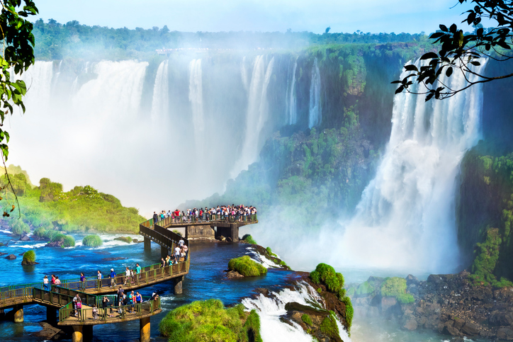 Cataratas do Iguaçu, na fronteira entre Argentina e Brasil