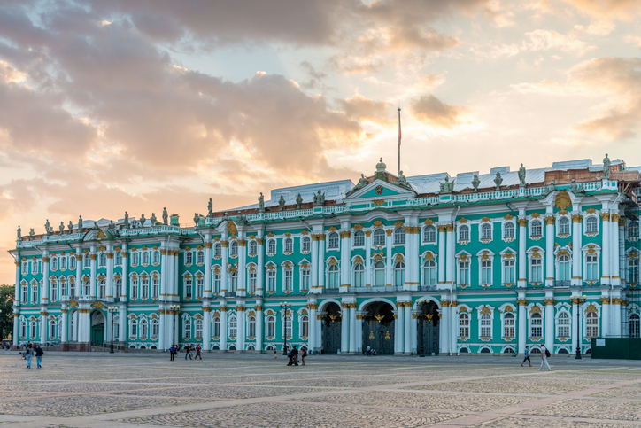 1. Museu Hermitage, em São Petersburgo, na Rússia